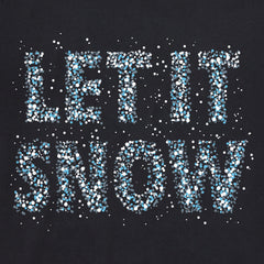 Men's Let it Snow Sparkle Long Sleeve Crusher Tee