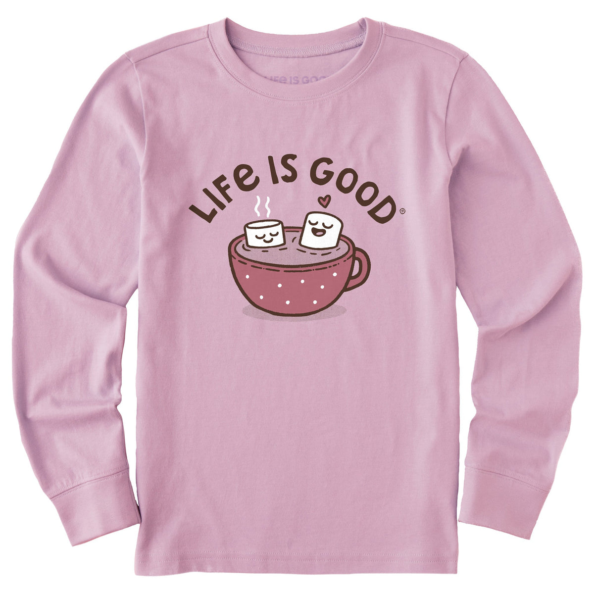 Kids Cocoa Time Long Sleeve Crusher Tee