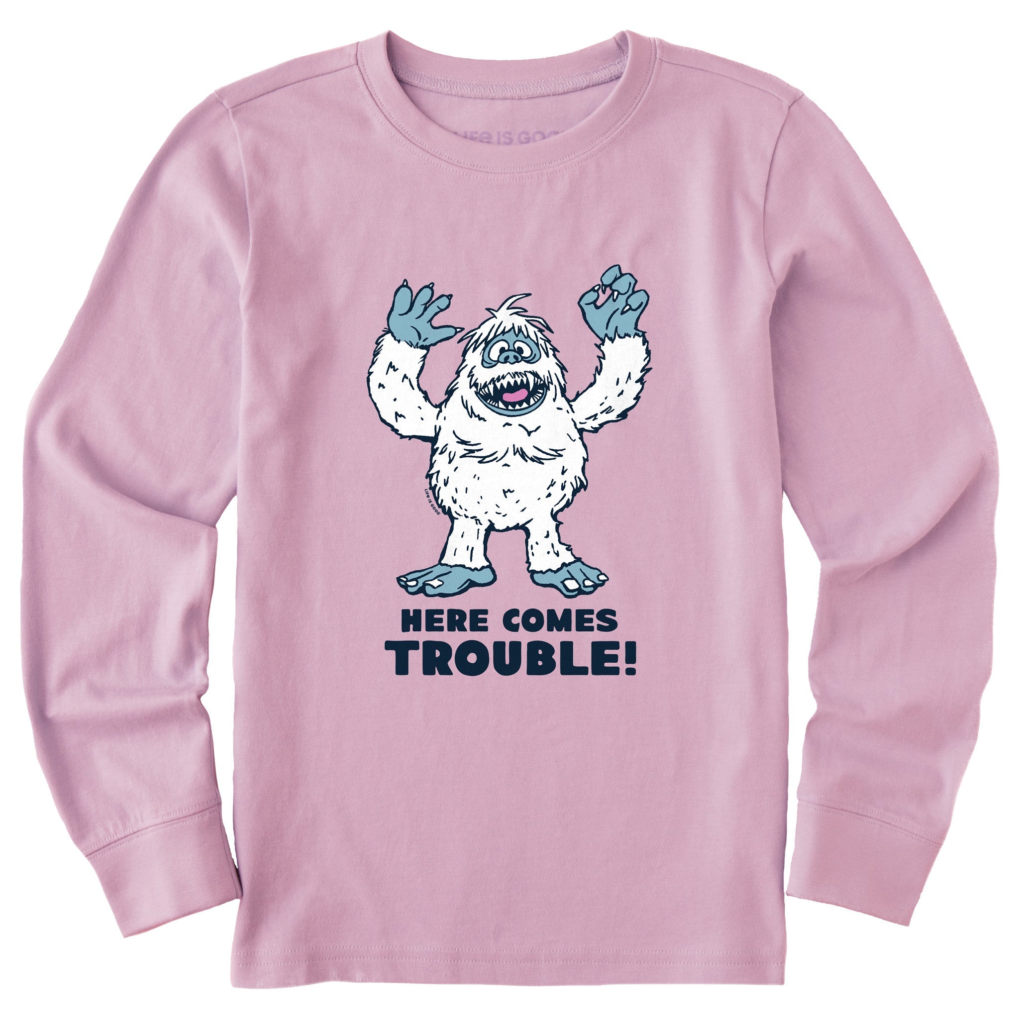 Kids Bumble Here Comes Trouble Long Sleeve Crusher Tee