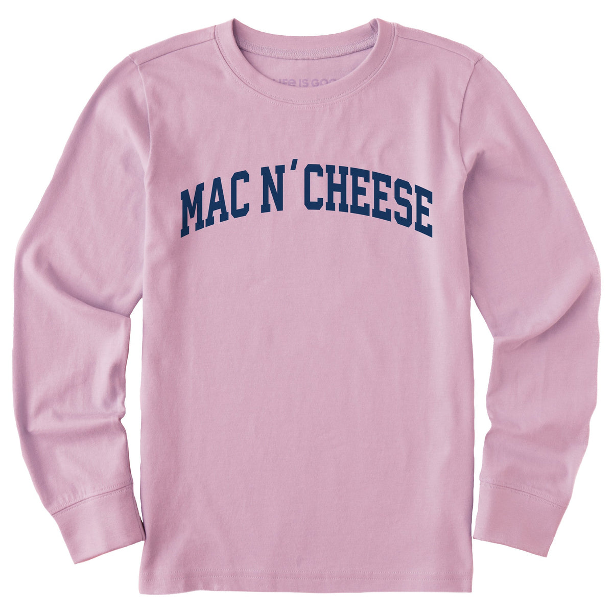 Kids Mac N' Cheese Arch Long Sleeve Crusher Tee
