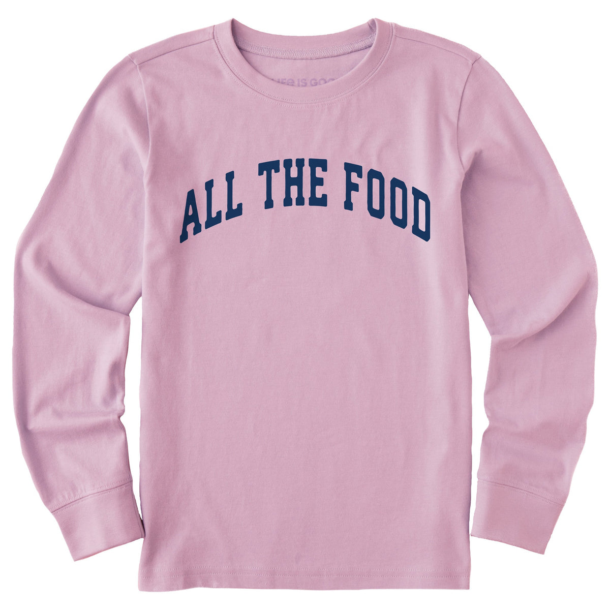 Kids All the Food Arch Long Sleeve Crusher Tee