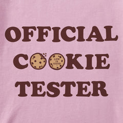 Kids Official Cookie Tester Long Sleeve Crusher Tee