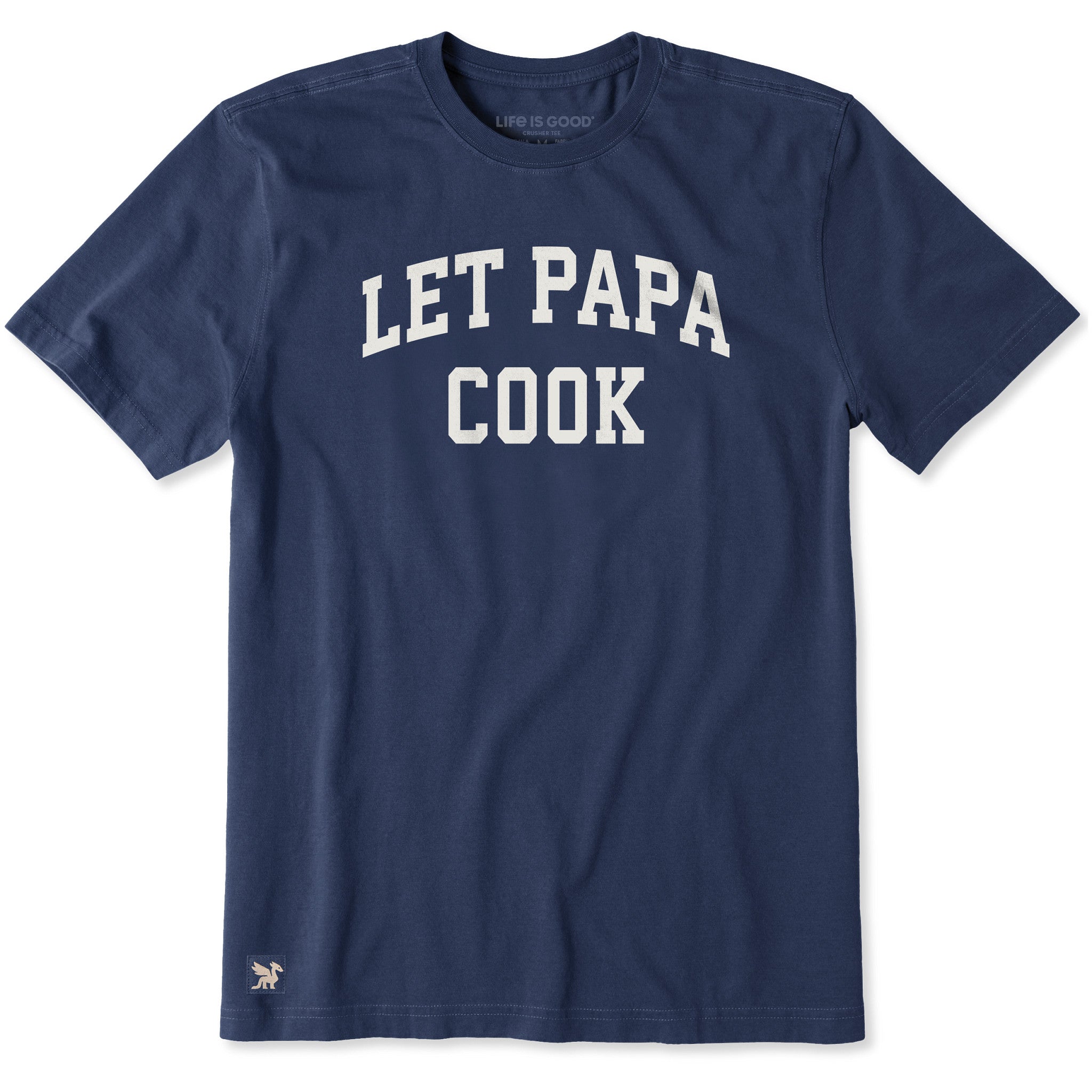 Men's Let Papa Cook Arch Short Sleeve Crusher Tee