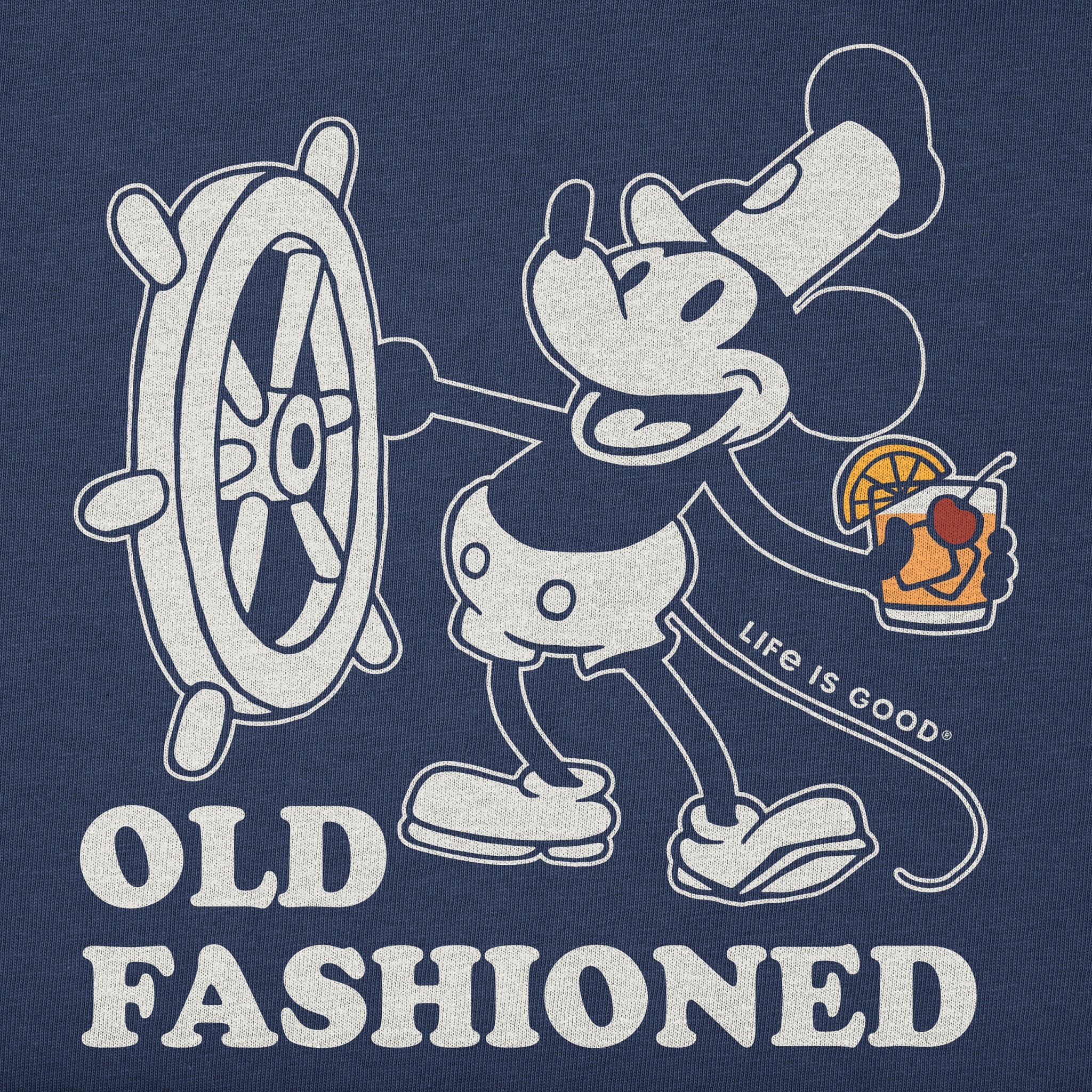 Men's Willie Old Fashioned Long Sleeve Crusher Tee