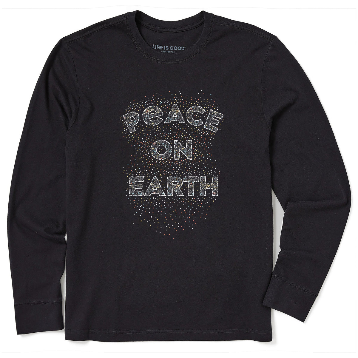 Men's Peace on Earth Long Sleeve Crusher Tee