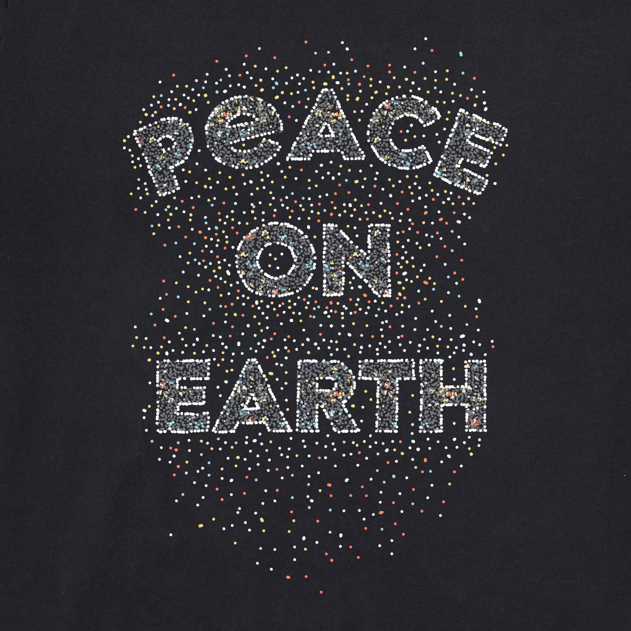 Men's Peace on Earth Long Sleeve Crusher Tee