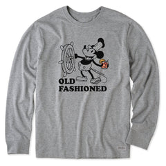 Men's Willie Old Fashioned Long Sleeve Crusher Tee