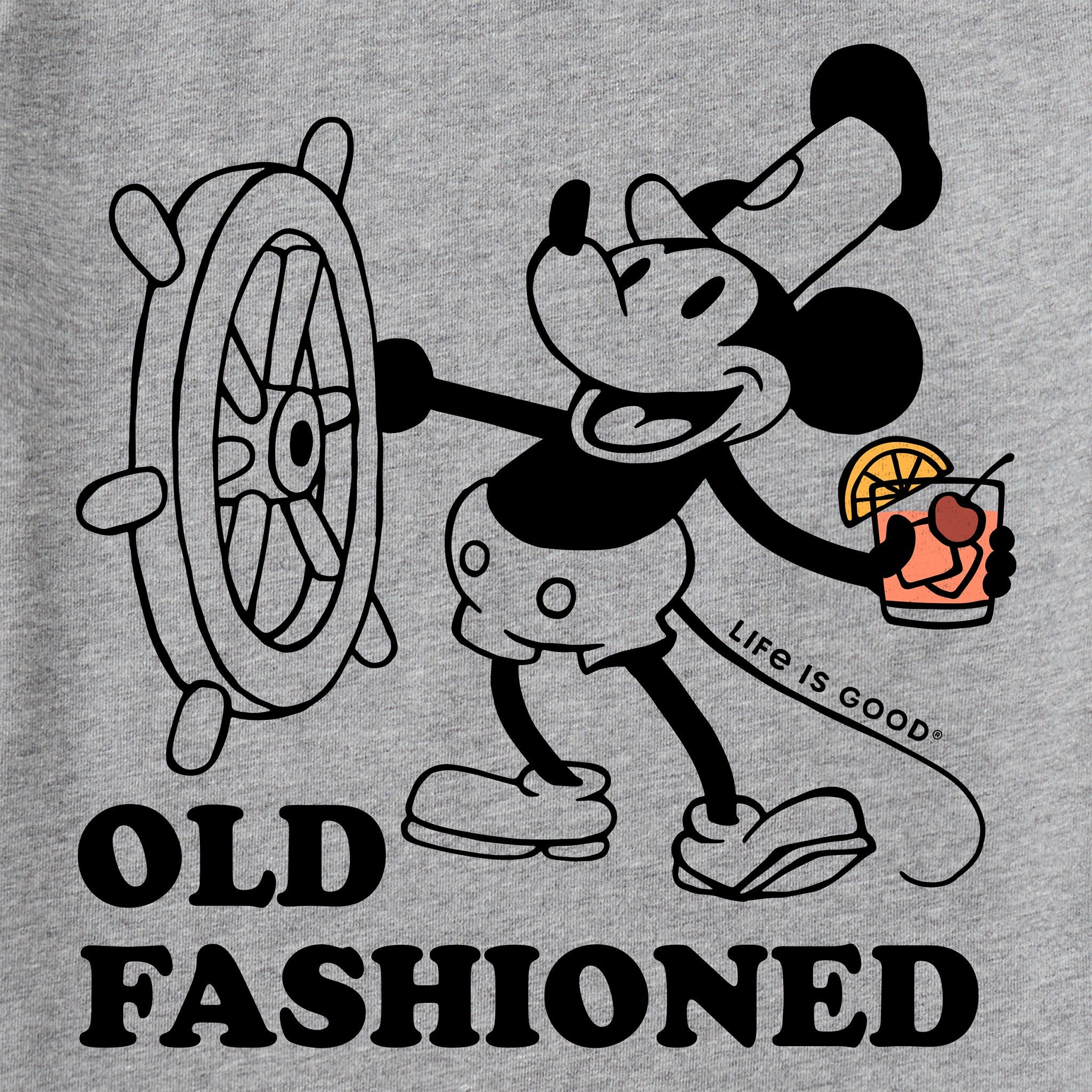 Men's Willie Old Fashioned Long Sleeve Crusher Tee