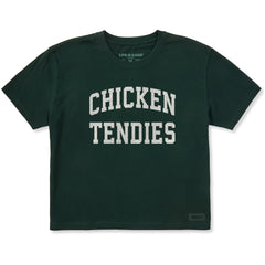 Women's Chicken Tendies Arch Short Sleeve Crusher Boxy Tee