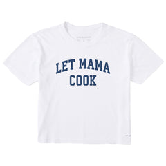 Women's Let Mama Cook Arch Short Sleeve Crusher Boxy Tee