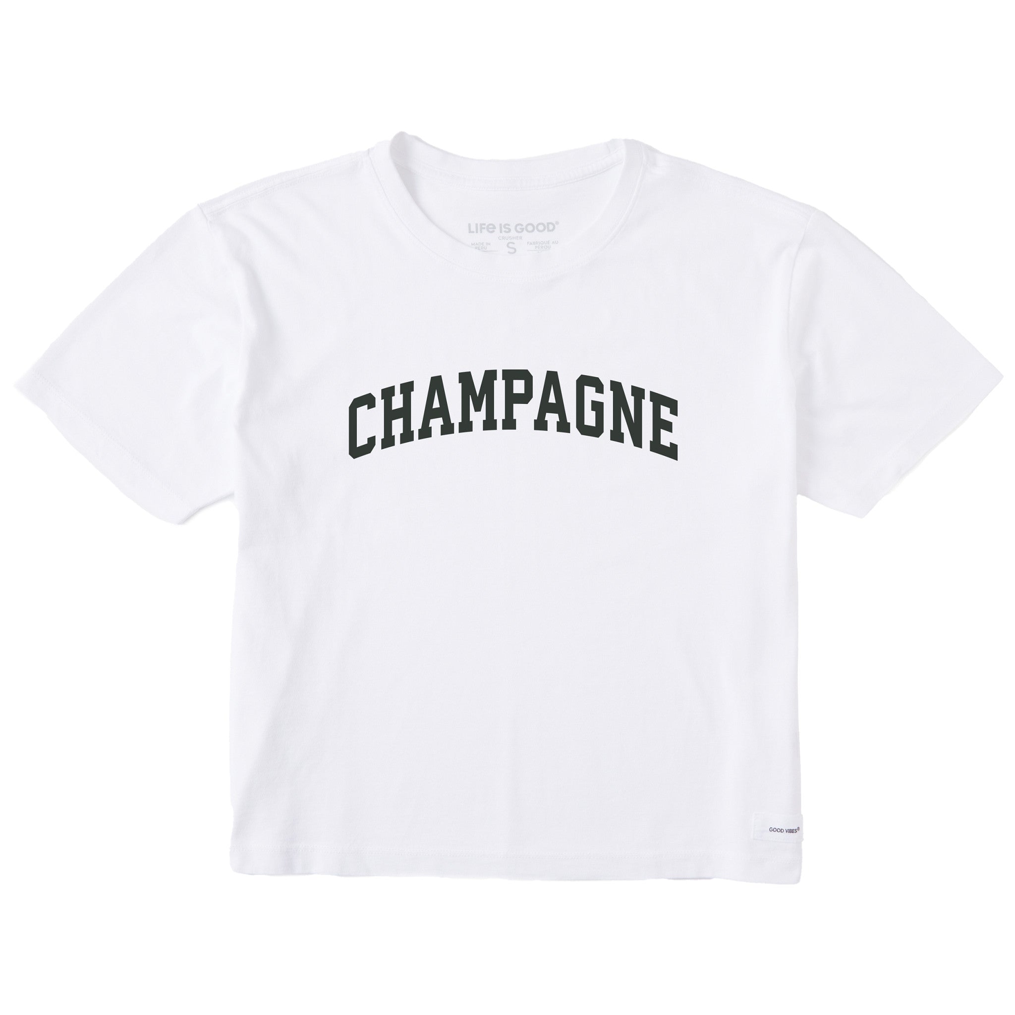Women's Champagne Arch Short Sleeve Crusher Boxy Tee