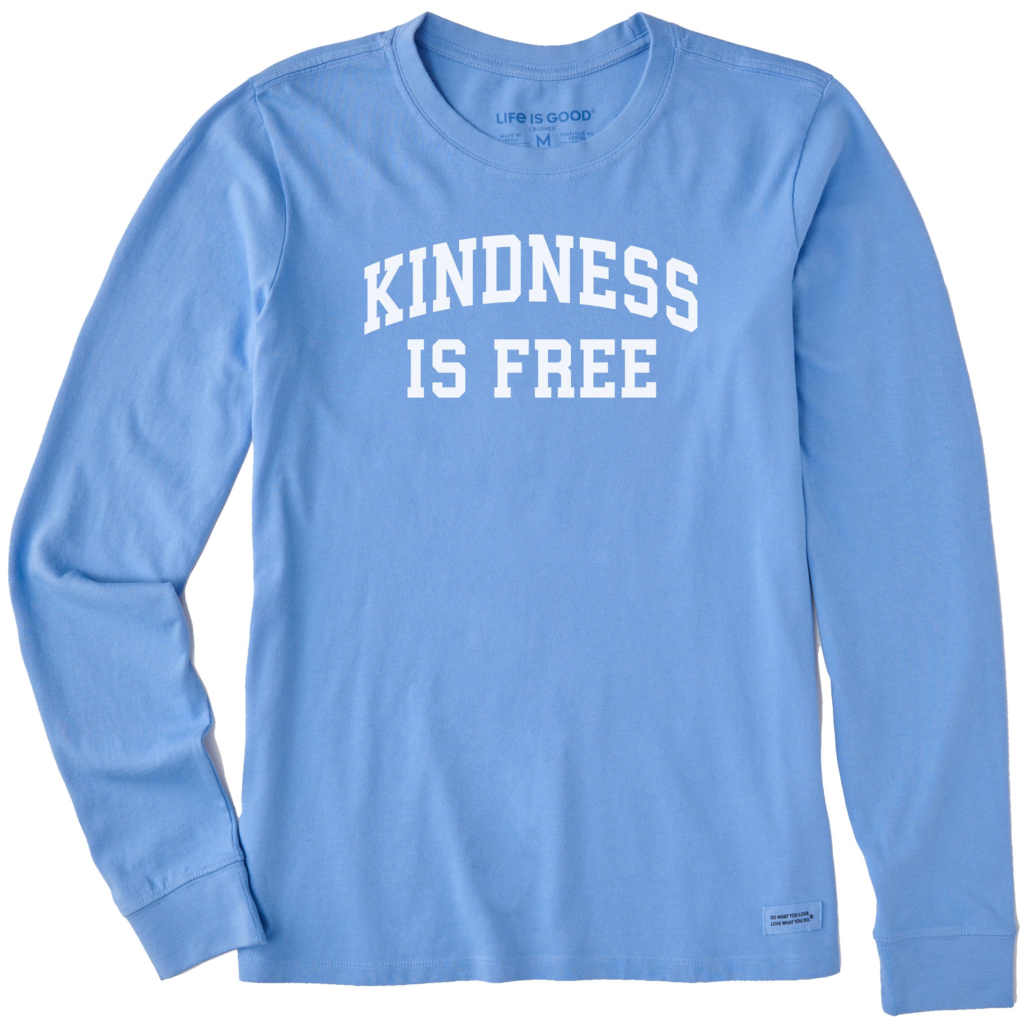 Women's Kindness is Free Arch Long Sleeve Crusher Tee