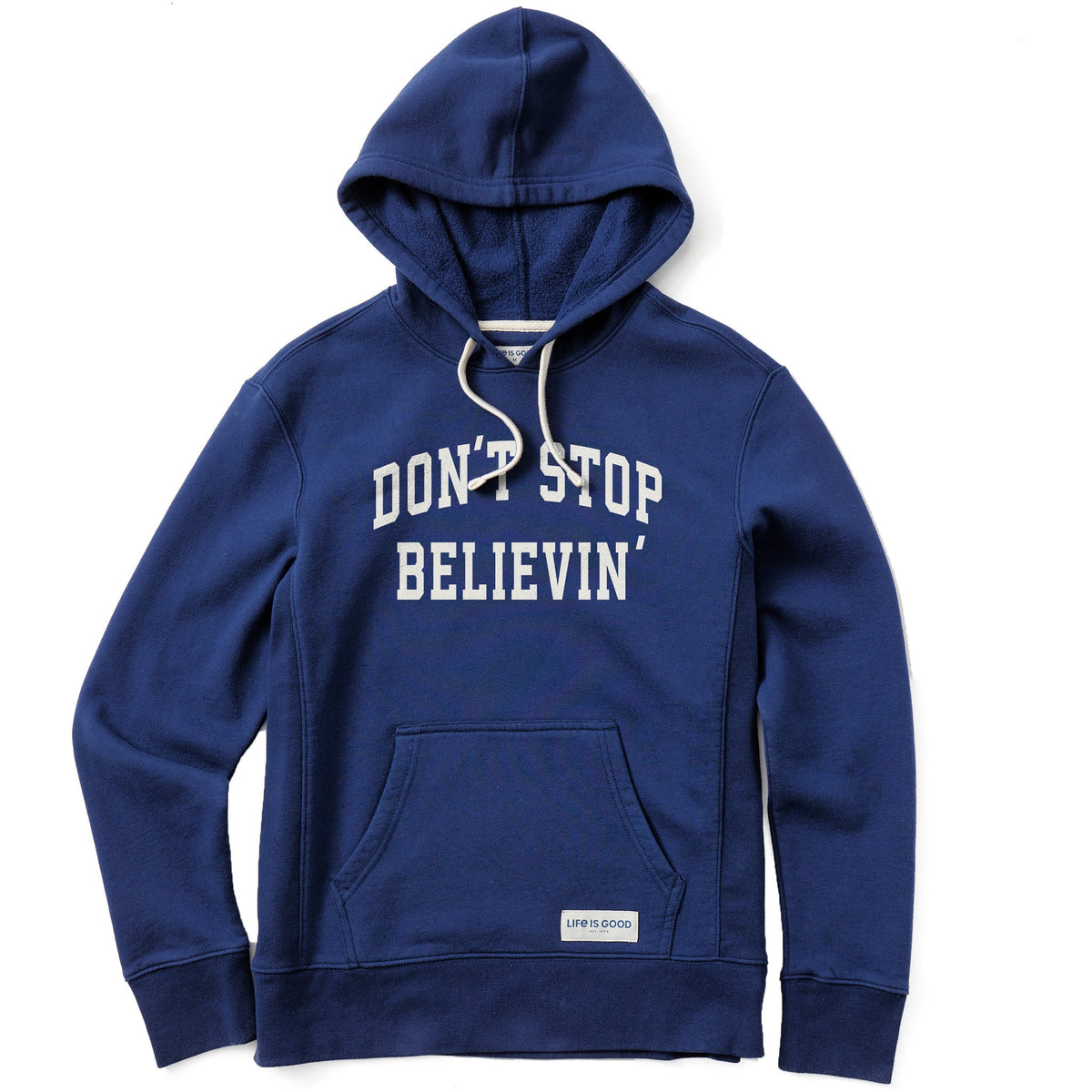Women's Don't Stop Believin' Arch Simply True Fleece Hoodie