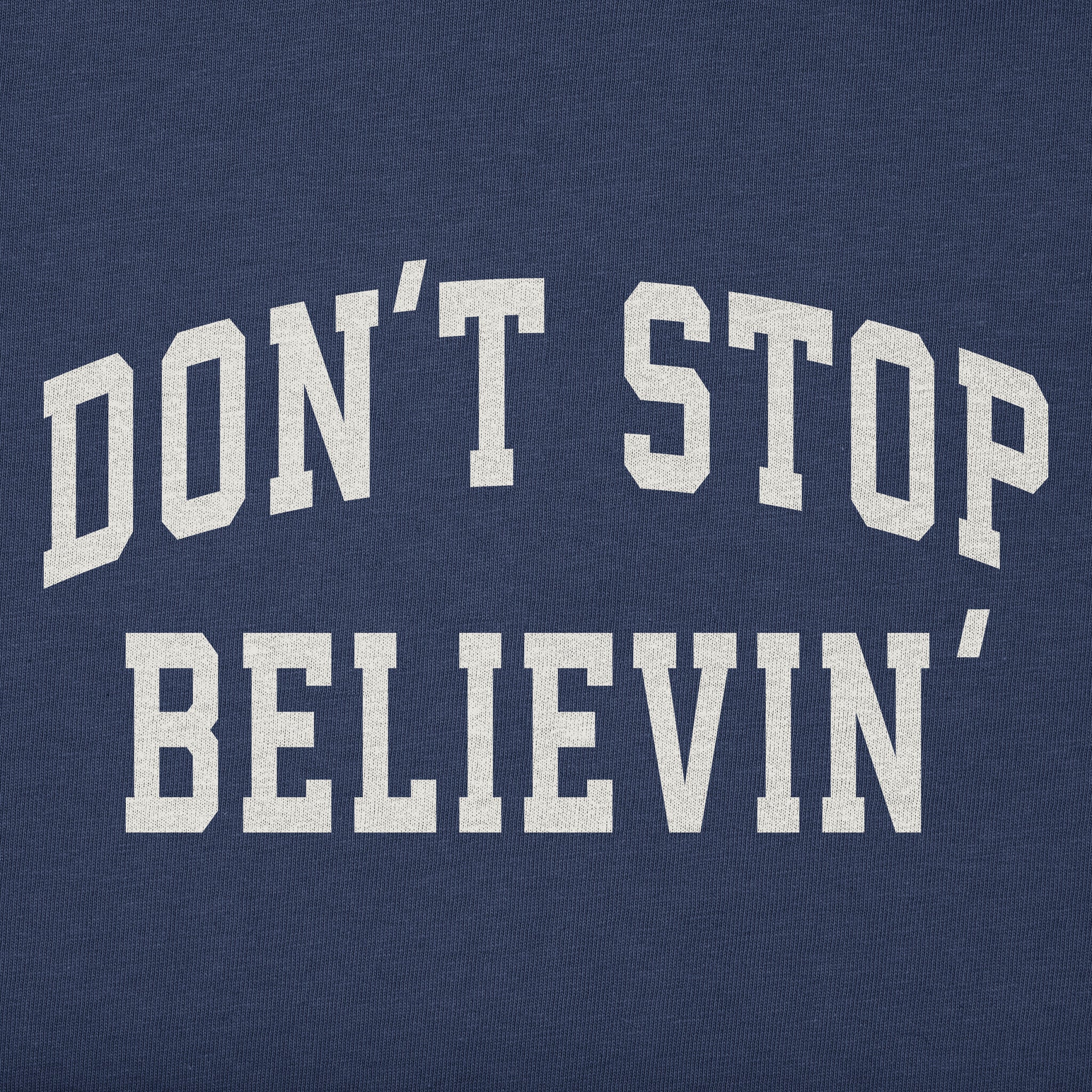 Women's Don't Stop Believin' Arch Simply True Fleece Hoodie