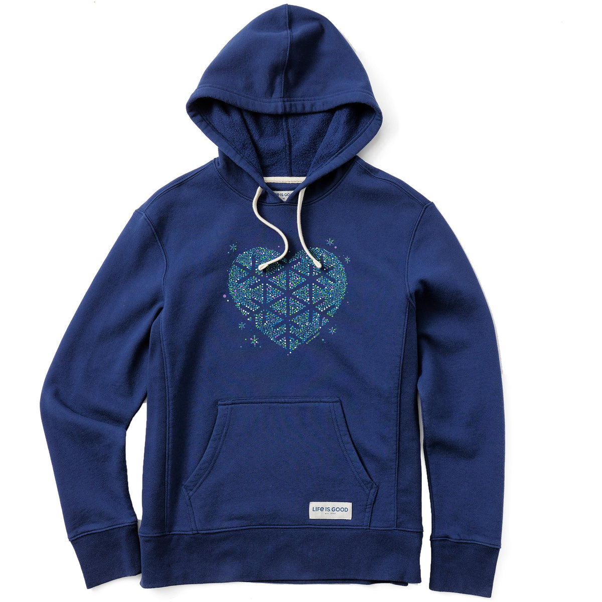 Women's Heart Snowflake Simply True Fleece Hoodie
