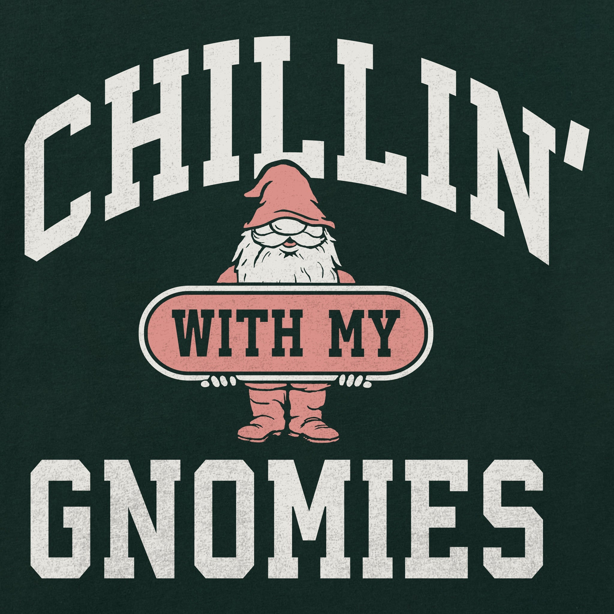 Women's Chillin' with my Gnomies Arch Long Sleeve Crusher Tee