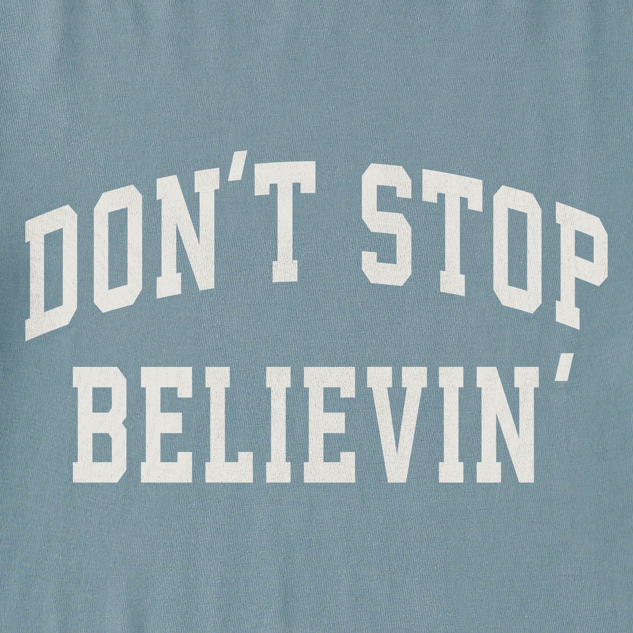 Women's Don't Stop Believin' Arch Long Sleeve Crusher Tee