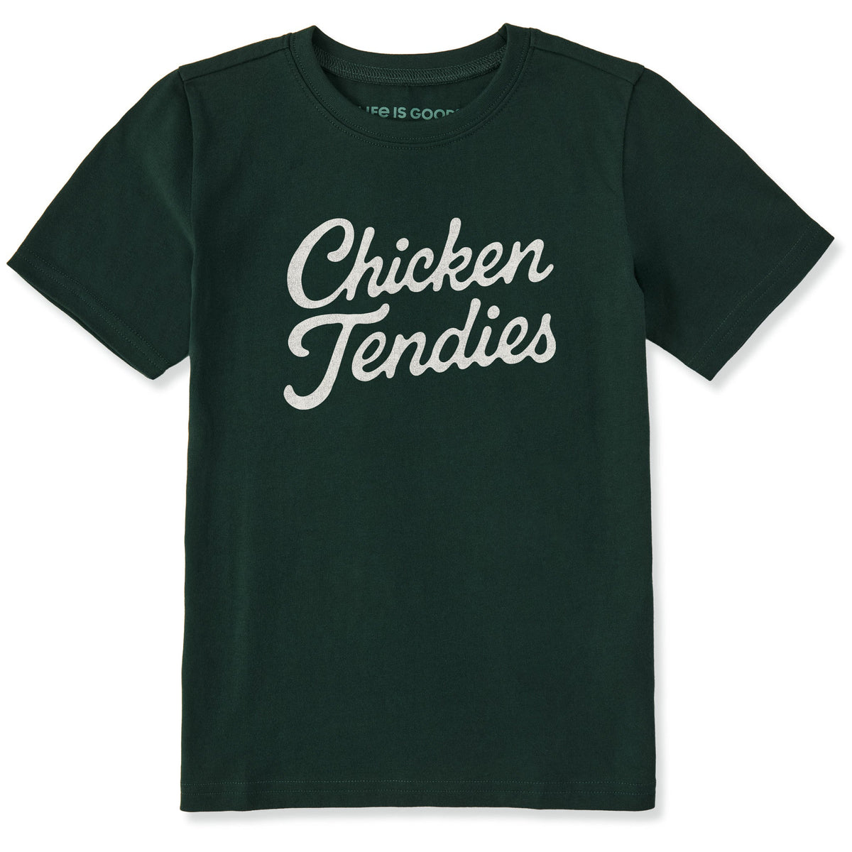 Kids Chicken Tendies Script Short Sleeve Crusher Tee