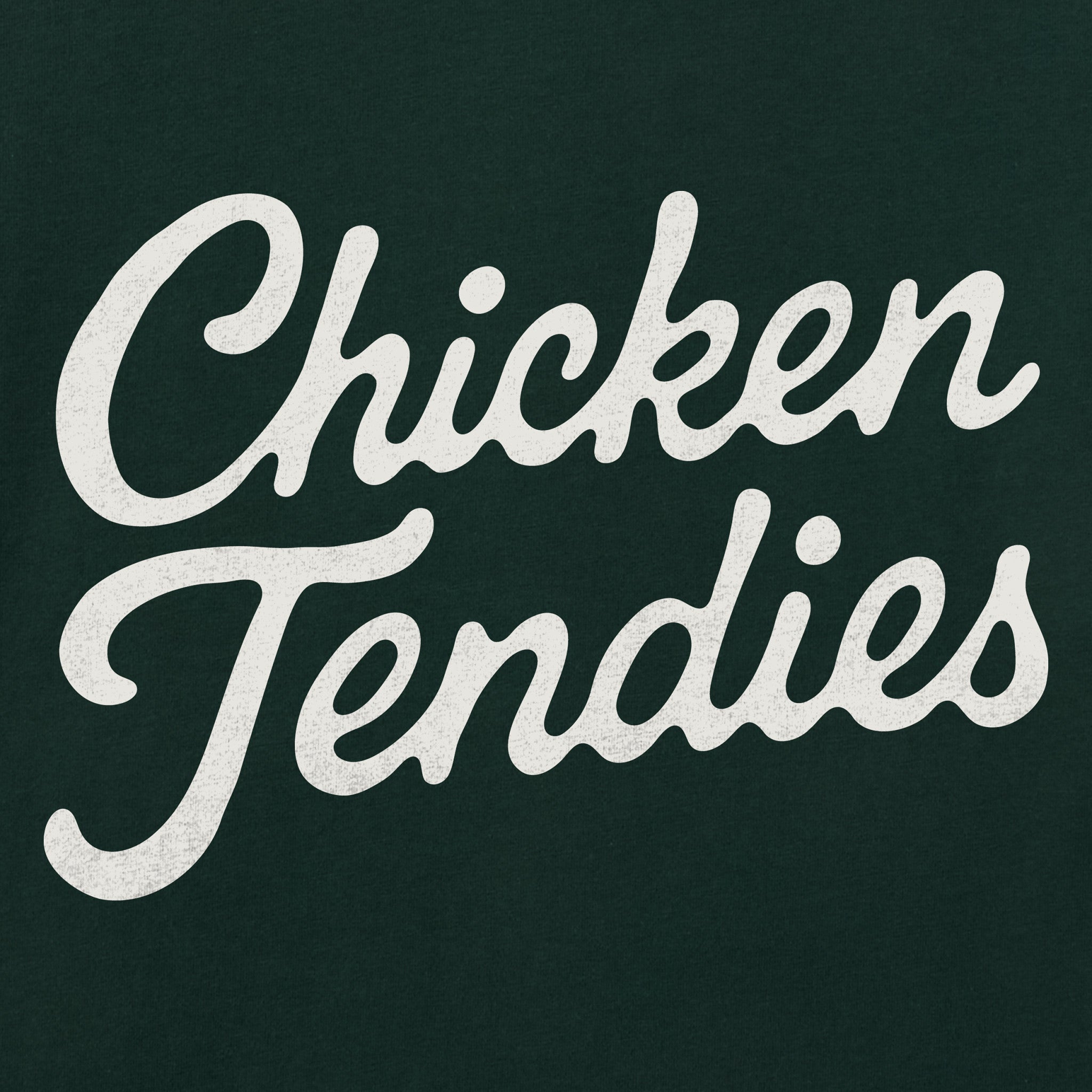 Kids Chicken Tendies Script Short Sleeve Crusher Tee