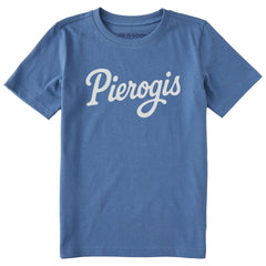 Kids Pierogis Script Short Sleeve Crusher Tee
