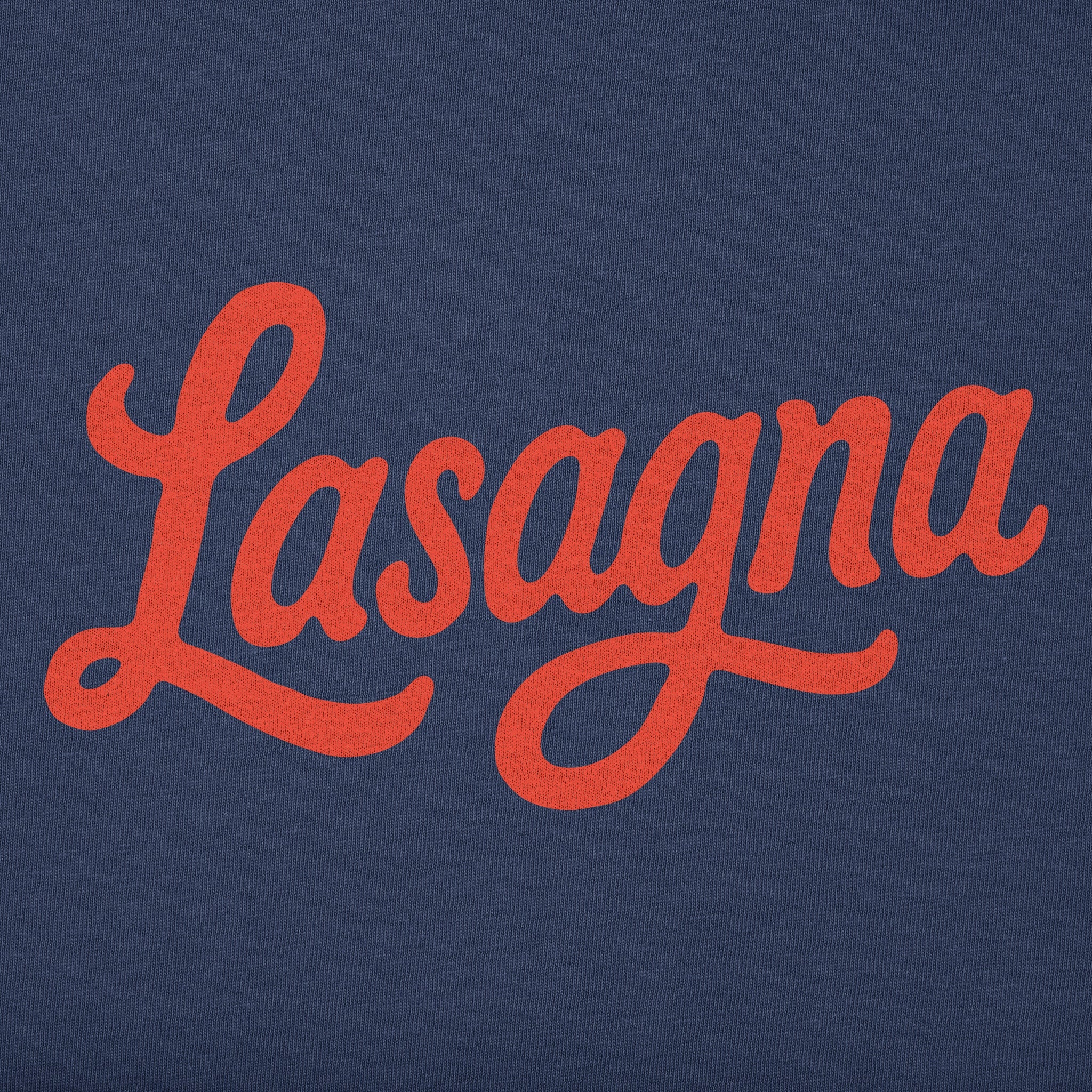 Kids Lasagna Script Long Sleeve Crusher Tee