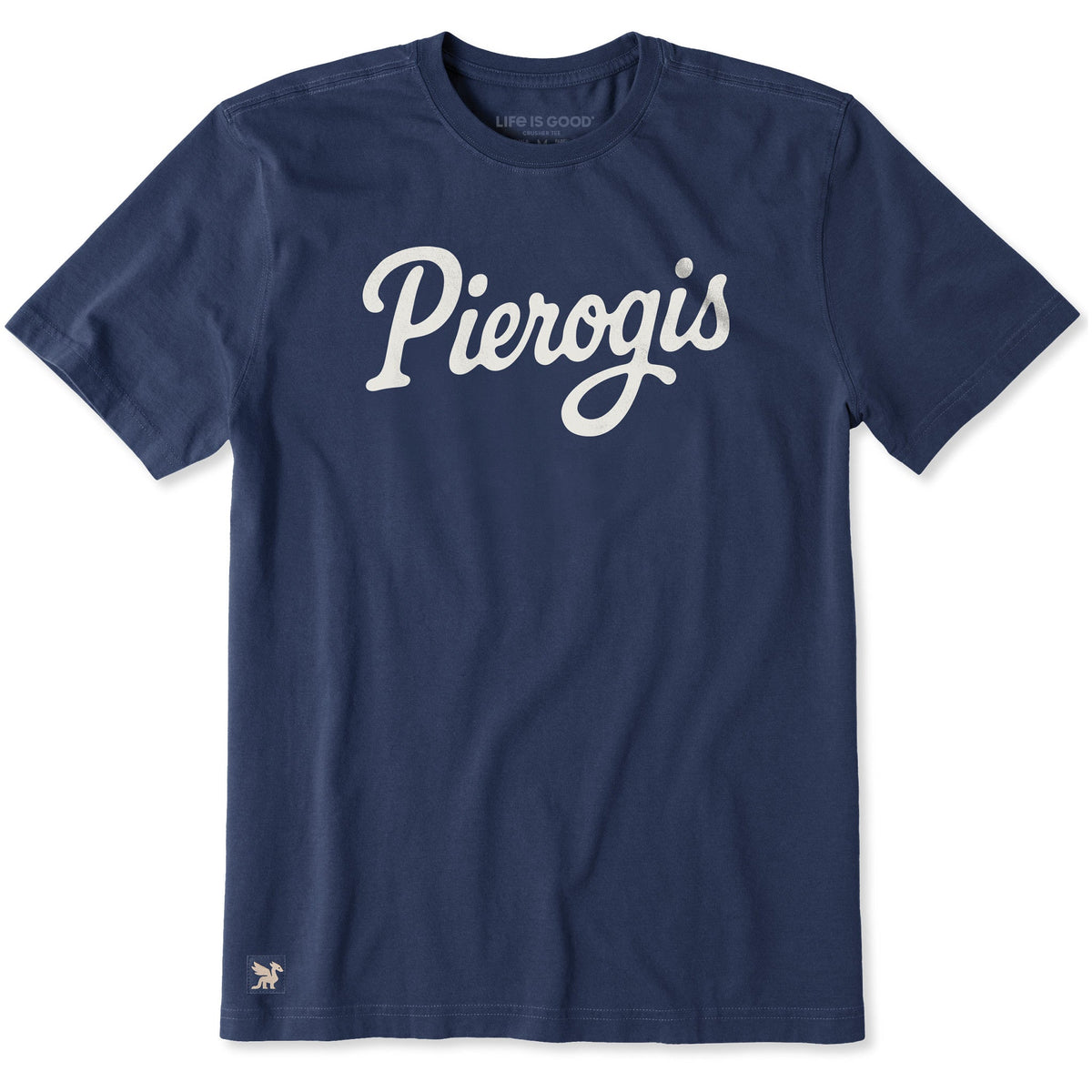 Men's Pierogis Script Short Sleeve Crusher Tee