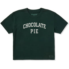 Women's Chocolate Pie Arch Short Sleeve Crusher Boxy Tee