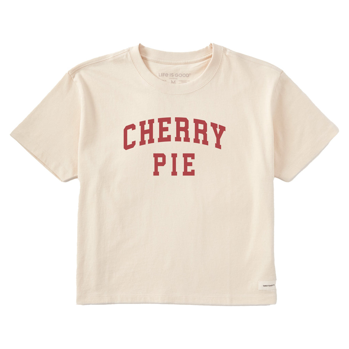Women's Cherry Pie Arch Short Sleeve Crusher Boxy Tee