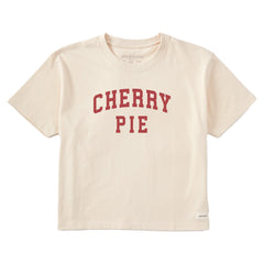 Women's Cherry Pie Arch Short Sleeve Crusher Boxy Tee