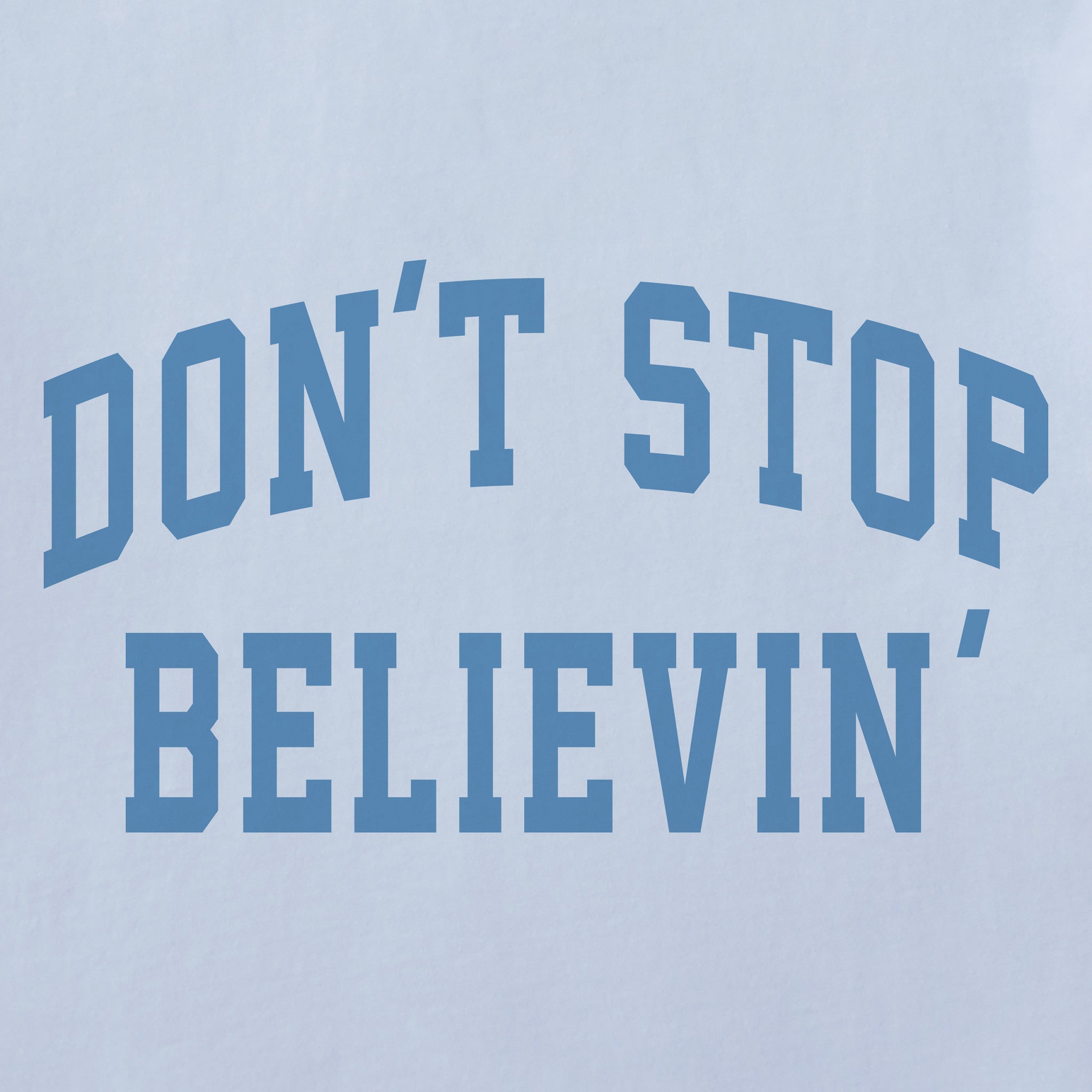 Women's Don't Stop Believin' Arch Short Sleeve Crusher Boxy Tee