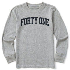 Kids Forty One Arch Long Sleeve Crusher Tee