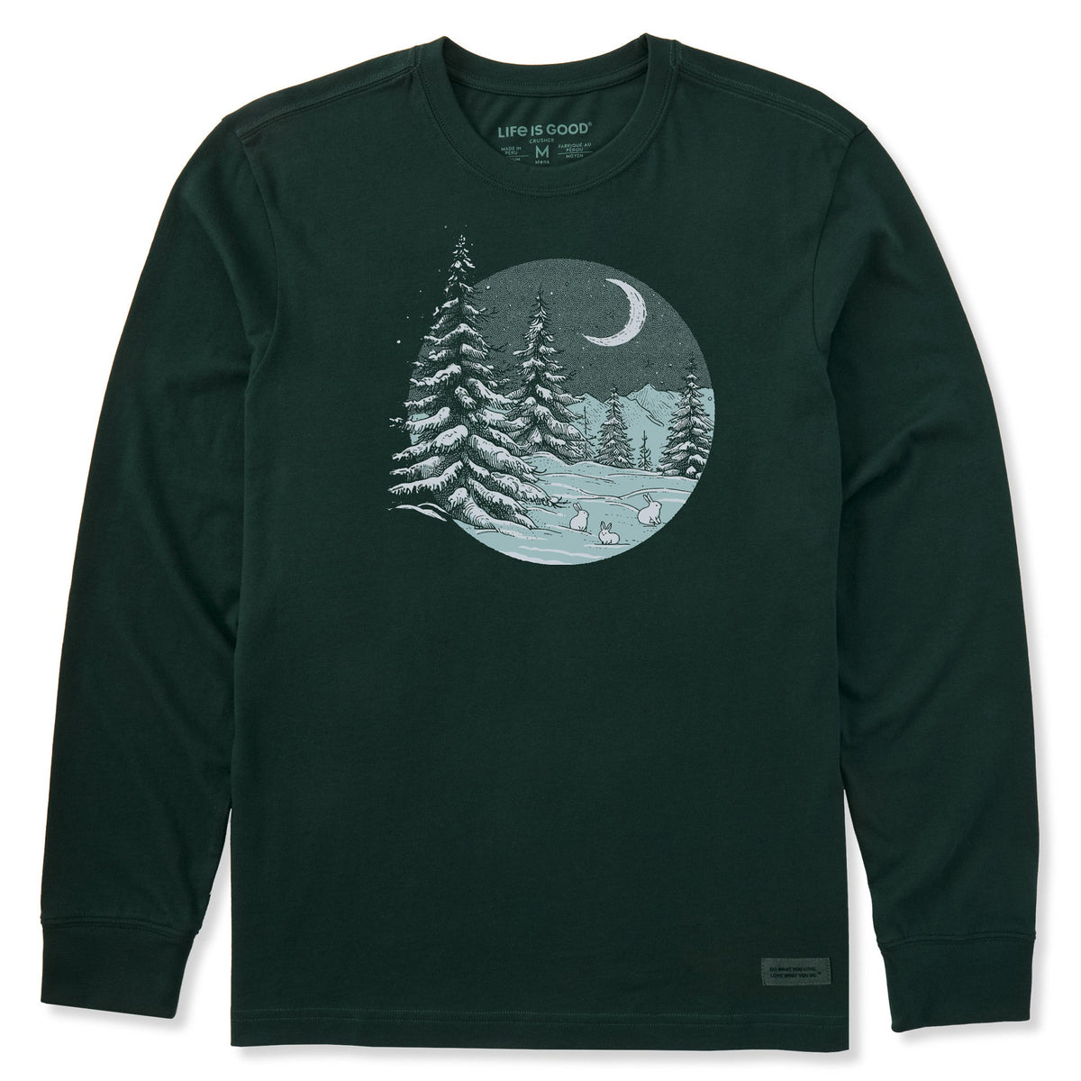 Men's Snowy Night Long Sleeve Crusher Tee