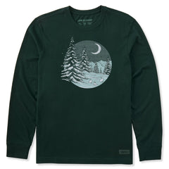 Men's Snowy Night Long Sleeve Crusher Tee