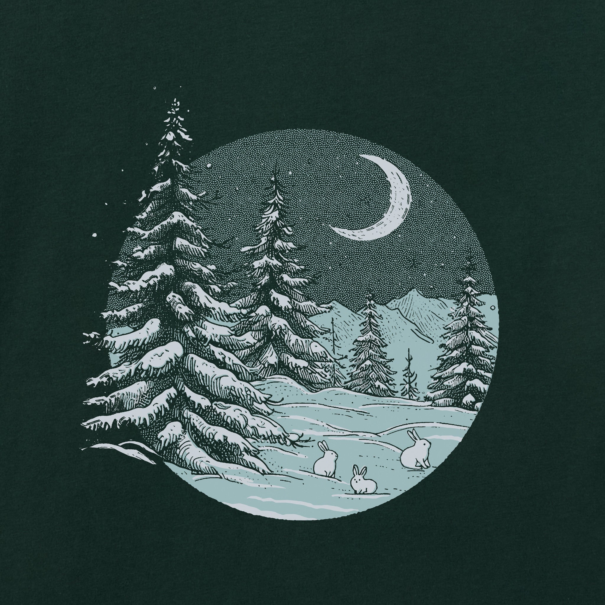 Men's Snowy Night Long Sleeve Crusher Tee
