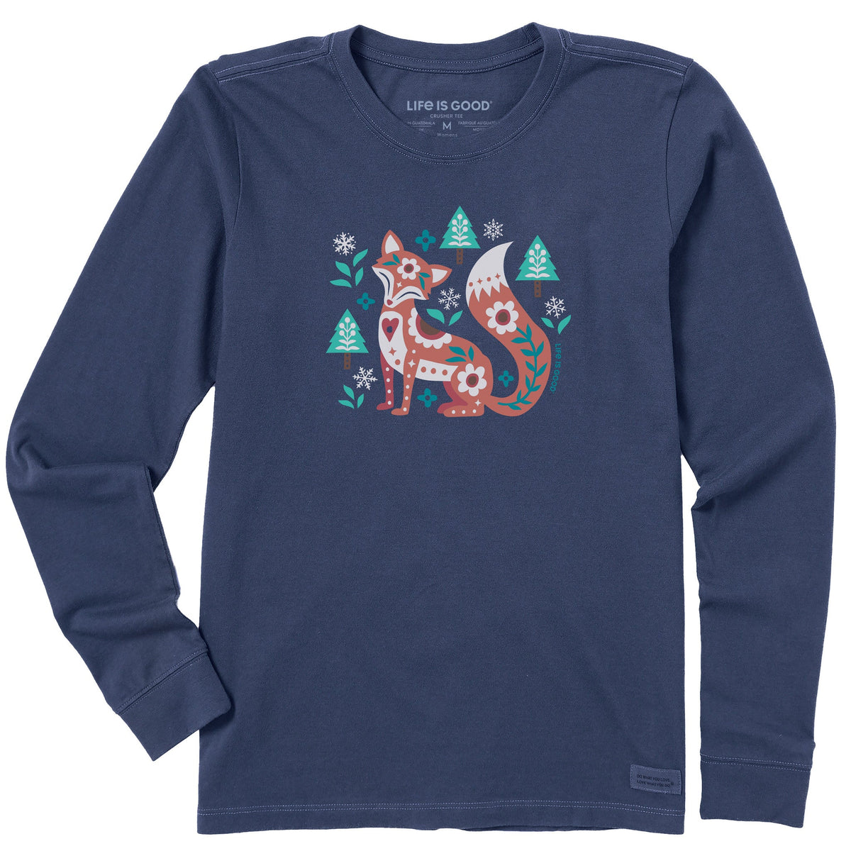 Women's Fox in the Winter Long Sleeve Crusher Tee