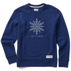 Women's Let it Snowflake Snow Simply True Fleece Crew