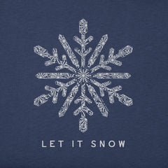 Women's Let it Snowflake Snow Simply True Fleece Crew