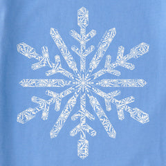 Kids Contrast Snowflake Long Sleeve Crusher Tee