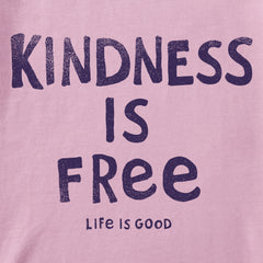 Kids Kindness is Free Long Sleeve Crusher Tee