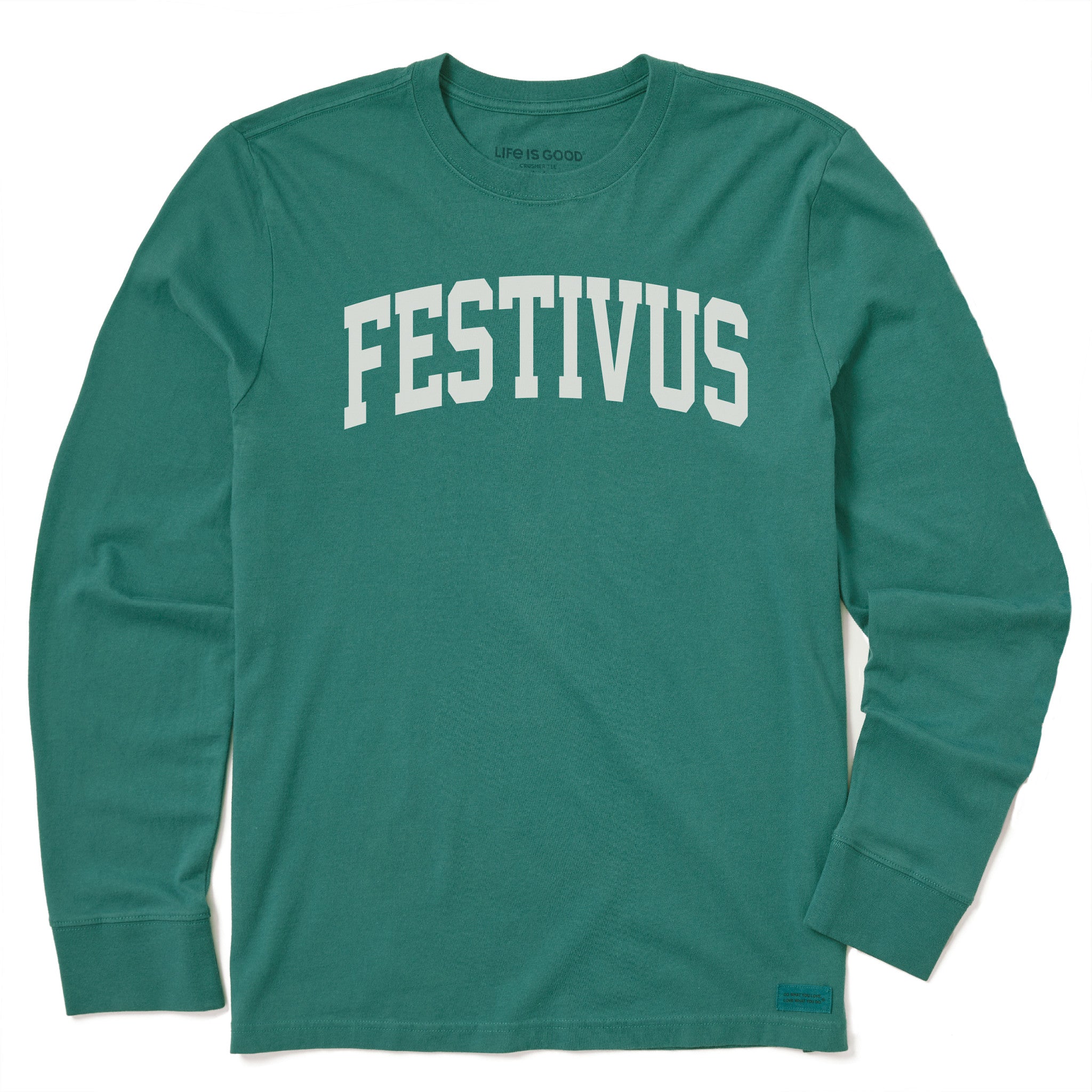 Men's Festivus Arch Long Sleeve Crusher Tee