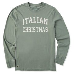 Men's Italian Christmas Arch Long Sleeve Crusher Tee