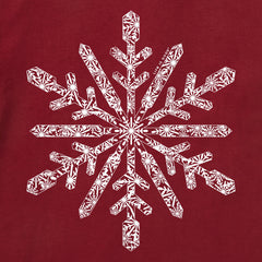 Toddler Contrast Snowflake Short Sleeve Crusher Tee