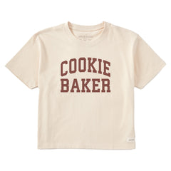 Women's Cookie Baker Arch Short Sleeve Crusher Boxy Tee