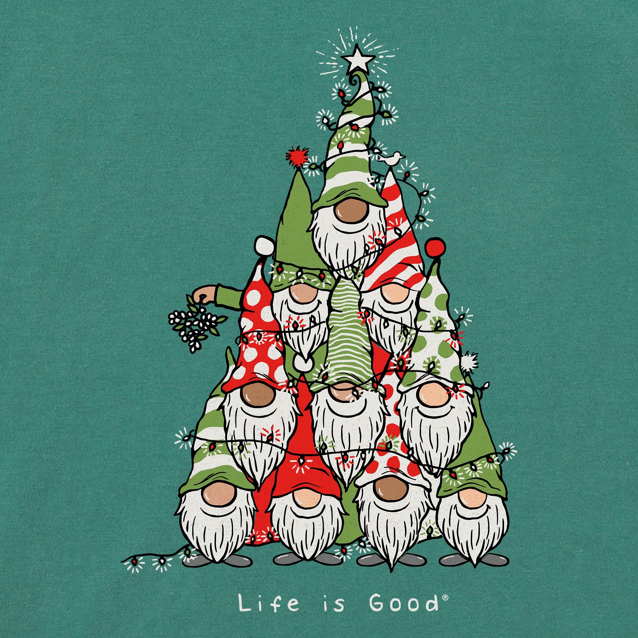 Women's Gnome Tree Long Sleeve Crusher Tee