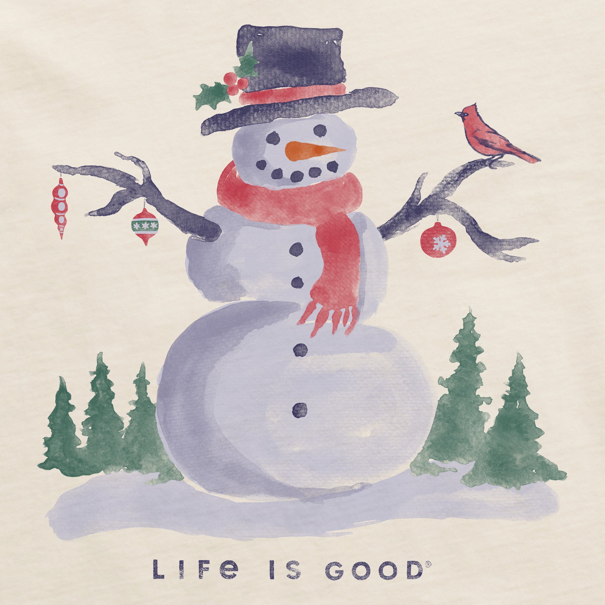 Women's Frosty Friends Long Sleeve Crusher Tee