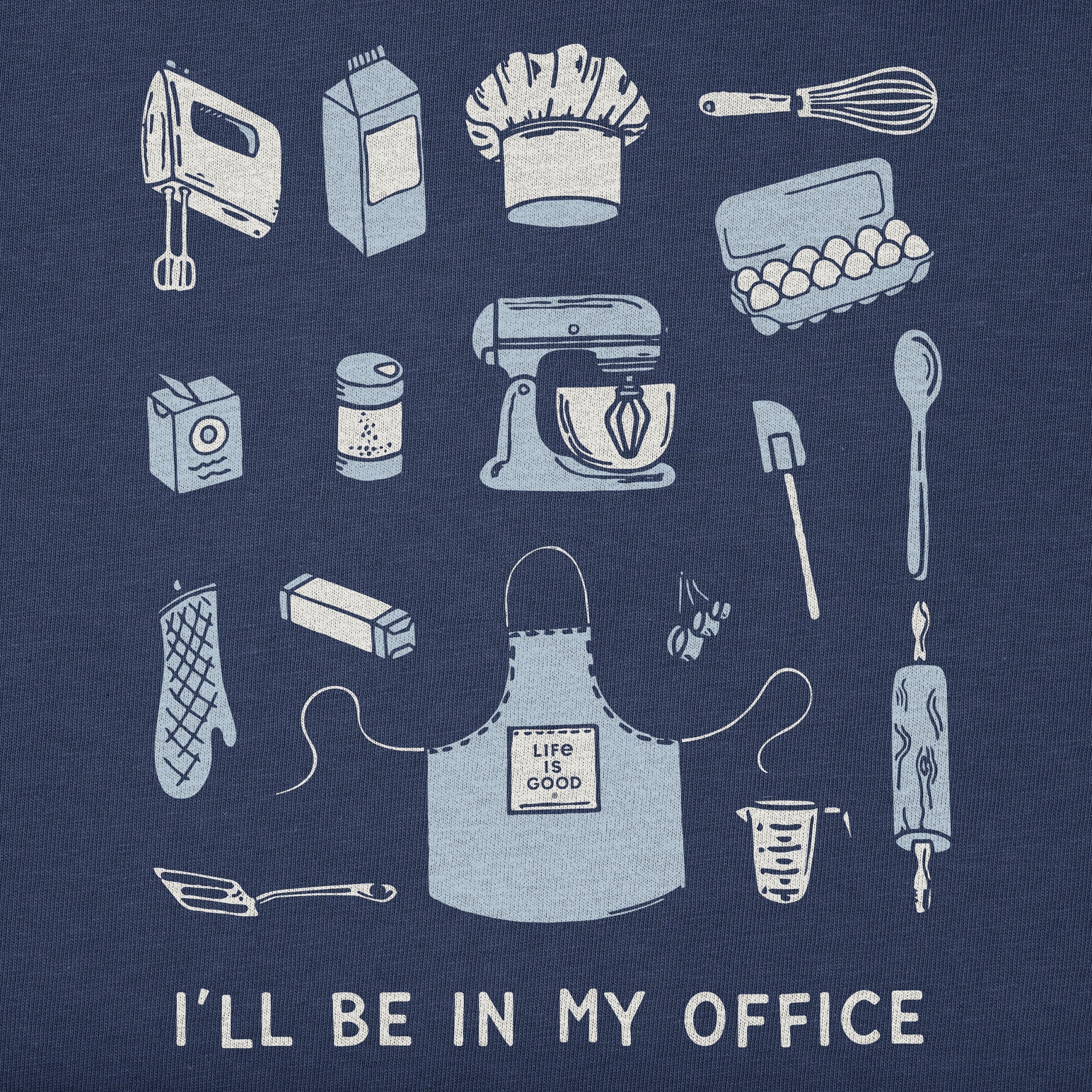 Women's I'll Be in My Office Baking Long Sleeve Crusher Tee