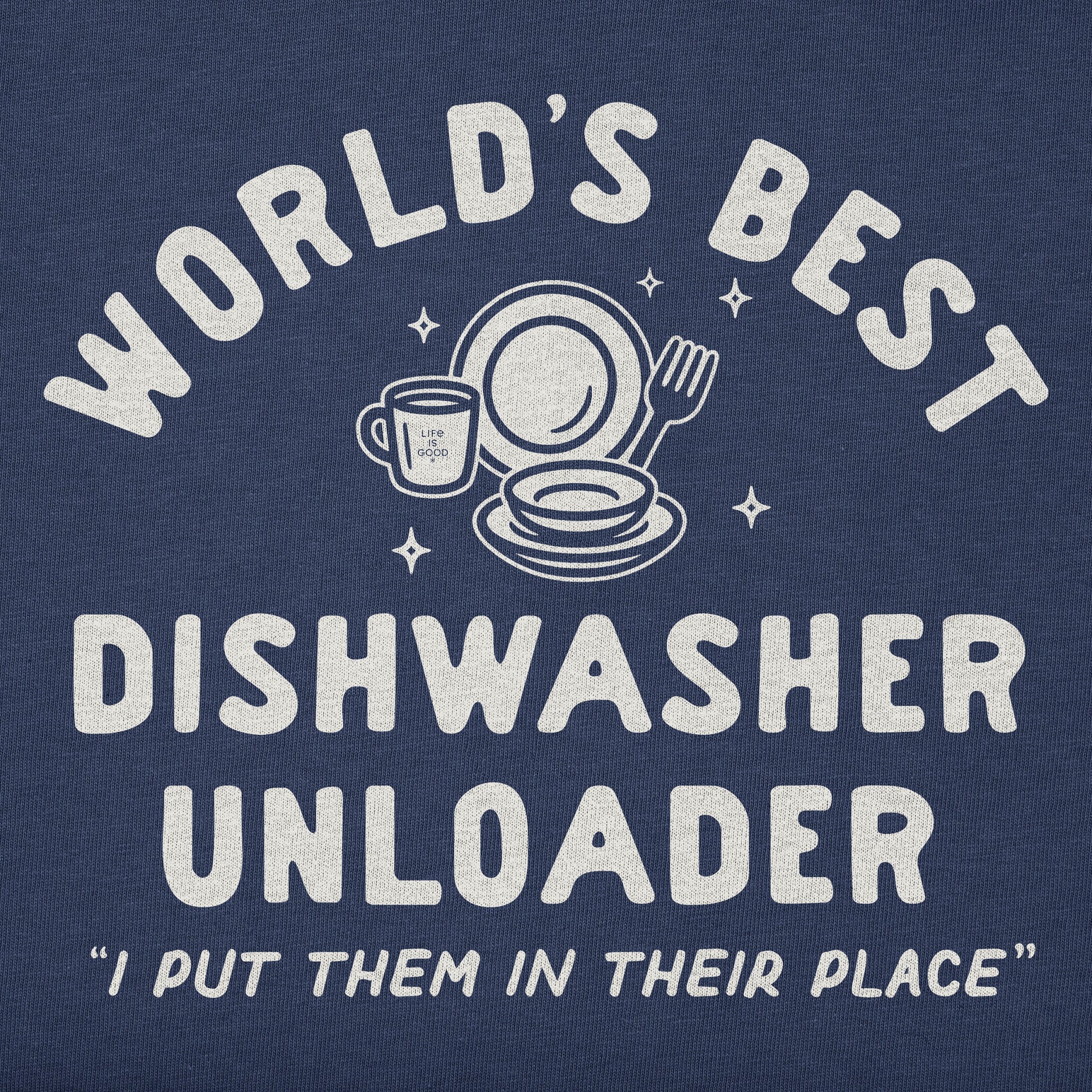 Men's World's Best Dishwasher Unloader Short Sleeve Crusher Tee