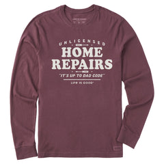 Men's Home Repairs Long Sleeve Crusher Tee