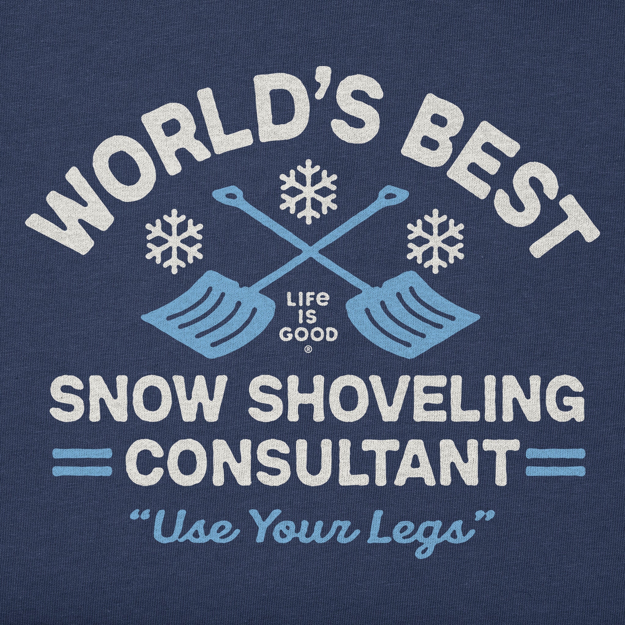 Men's Snow Shoveling Consultant Long Sleeve Crusher Tee