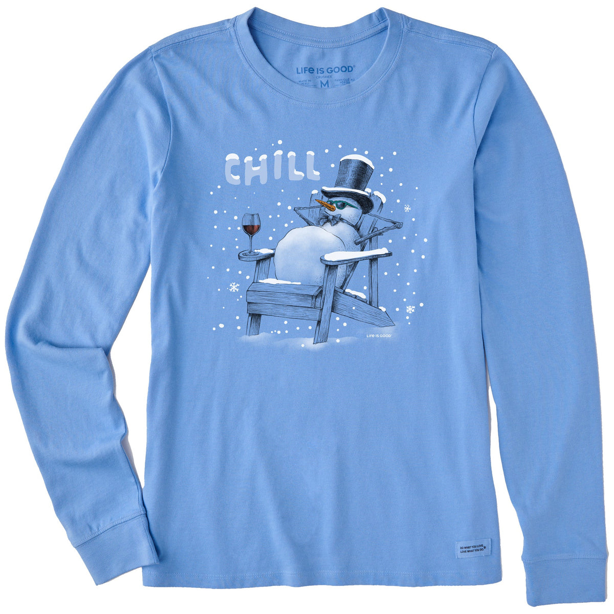 Women's Chill Snowman Adirondack Long Sleeve Crusher Tee